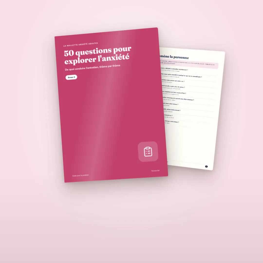 Bonus 50 questions pour explorer l’anxiété